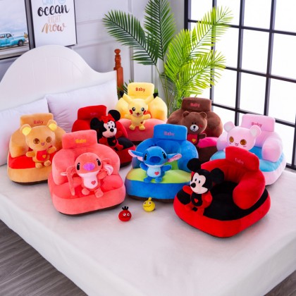  {M'SIA STOCK} Baby Sofa Support Seat Learning To Sit Plush Toys Travel Car 爆款现货宝宝学座椅毛绒玩具婴儿学坐椅儿童沙发 Bantal Duduk